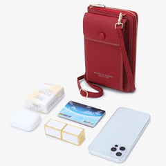 Multifunction Shoulder Bags Women Soft PU Leather Crossbody Phone Bags