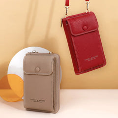Multifunction Shoulder Bags Women Soft PU Leather Crossbody Phone Bags