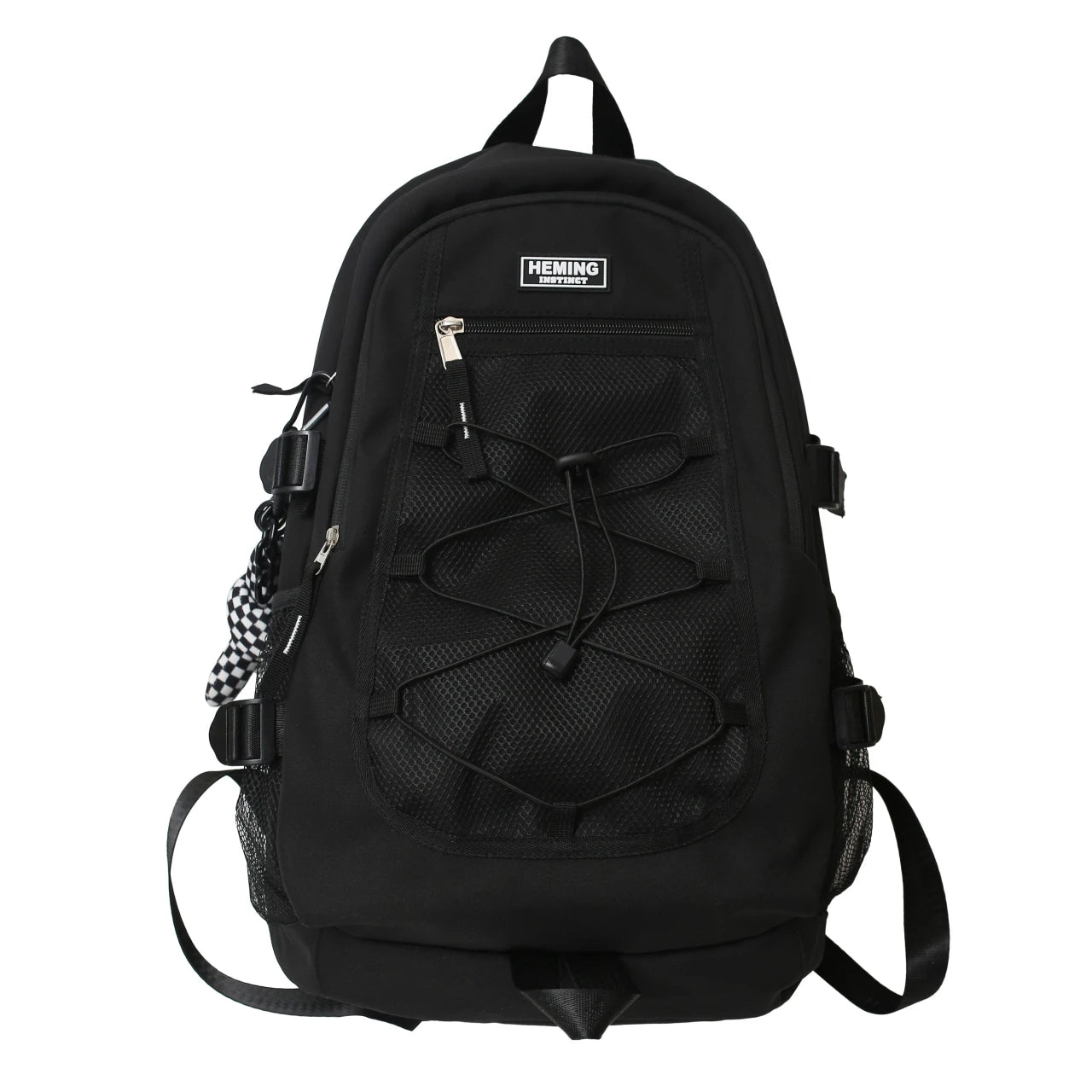 Double Zipper Women Backpack Teenager Girls Laptop Schoolbag