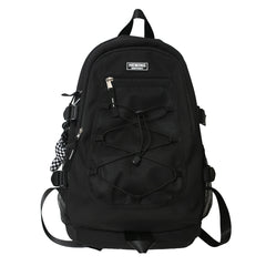 Double Zipper Women Backpack Teenager Girls Laptop Schoolbag