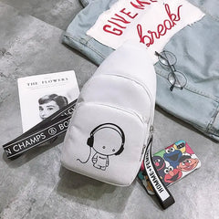 Fashionable Women's Crossbody Chest Bag Young Girl's Shoulder Bag