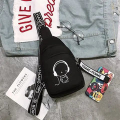 Fashionable Women's Crossbody Chest Bag Young Girl's Shoulder Bag