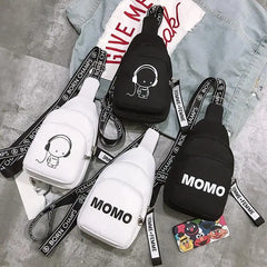 Fashionable Women's Crossbody Chest Bag Young Girl's Shoulder Bag