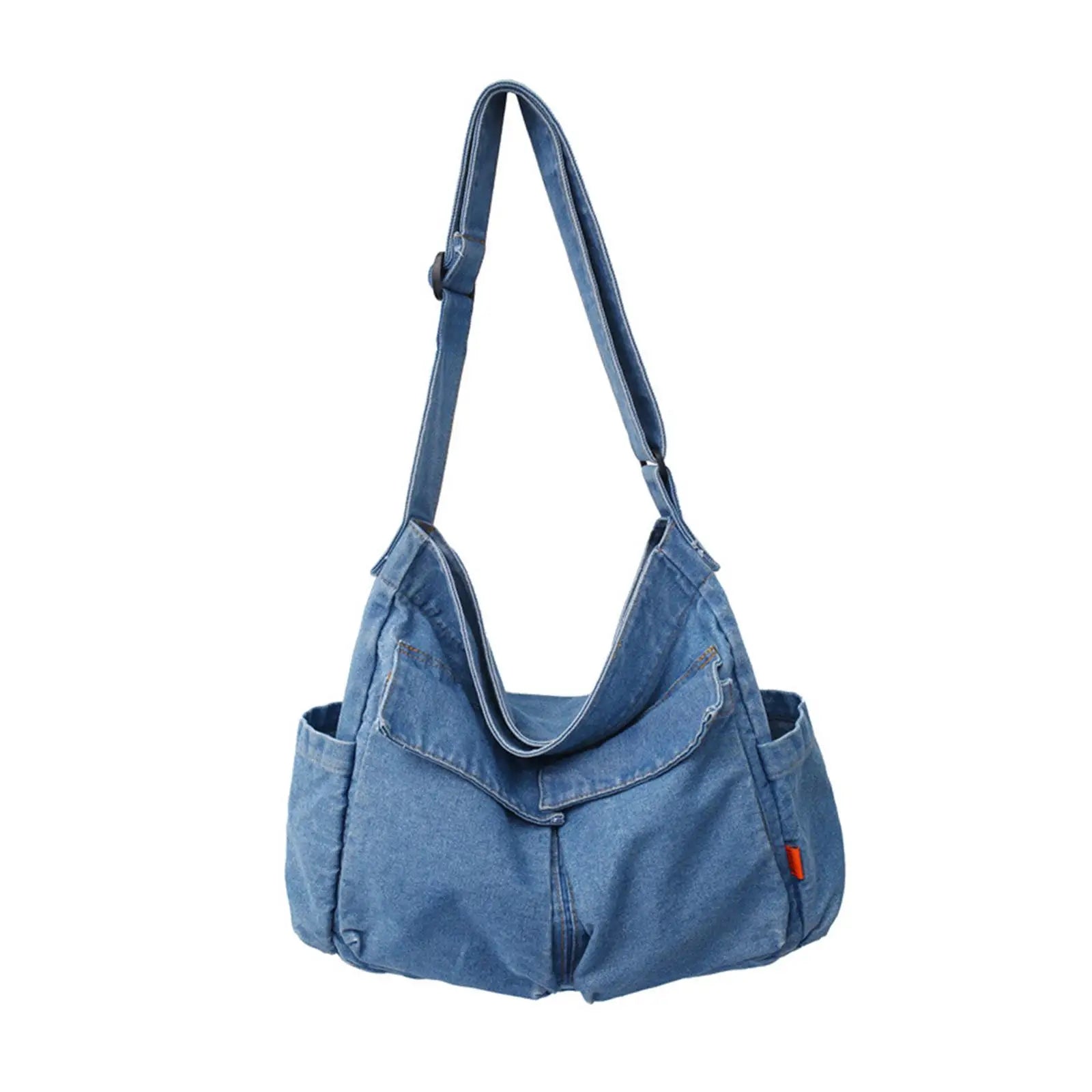 Multifunction Hobo Bag Large Handbag Zipper Closure Adjustable Straps