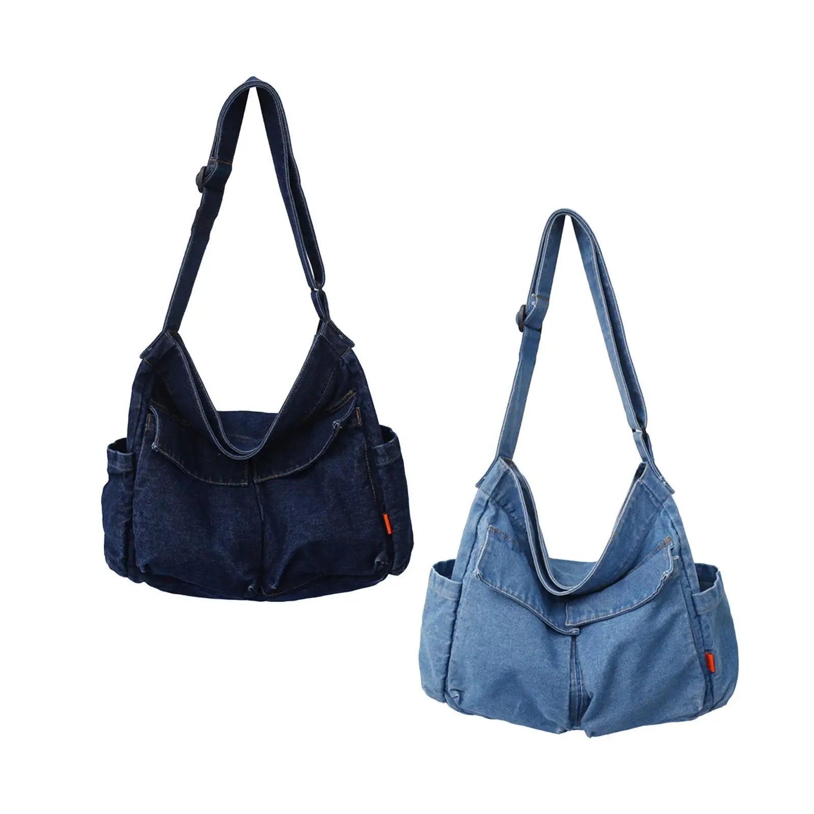 Multifunction Hobo Bag Large Handbag Zipper Closure Adjustable Straps