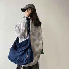 Multifunction Hobo Bag Large Handbag Zipper Closure Adjustable Straps