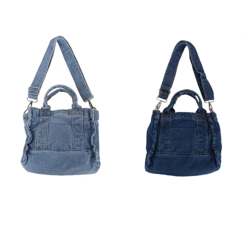 Denim Crossbody Bags with Pouch Tote Bag Casual Lightweight