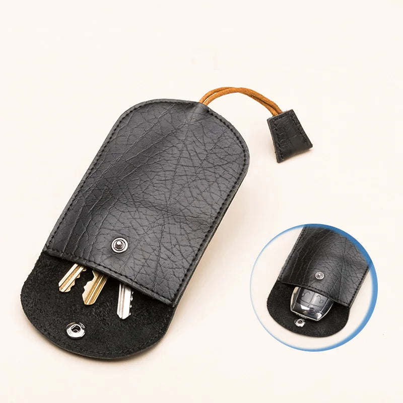 Mini Sweet Solid Basic Novelty Key Wallet Soft PU Leather Unisex