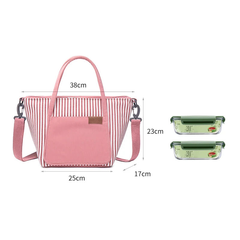 Multi-Purpose Cooler Lunch Box Insulated Canvas Bag