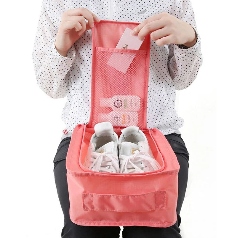 Multifunction Portable Shoe Bags Nylon Dustproof Storage Bag Travel Outdoor Case