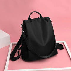 Multifunction Shoulders Backpack Women Oxford Cloth Travel School Bags