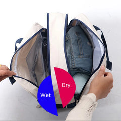 Travel Bag Oxford Dry Wet Separation Handbag Sport Swimming Outdo