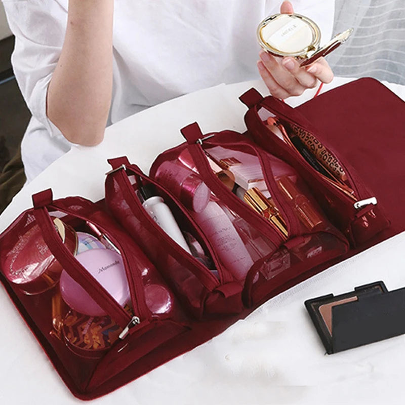 Multifunction Travel Cosmetic Bag Makeup Toiletries Organizer Waterproof Storage