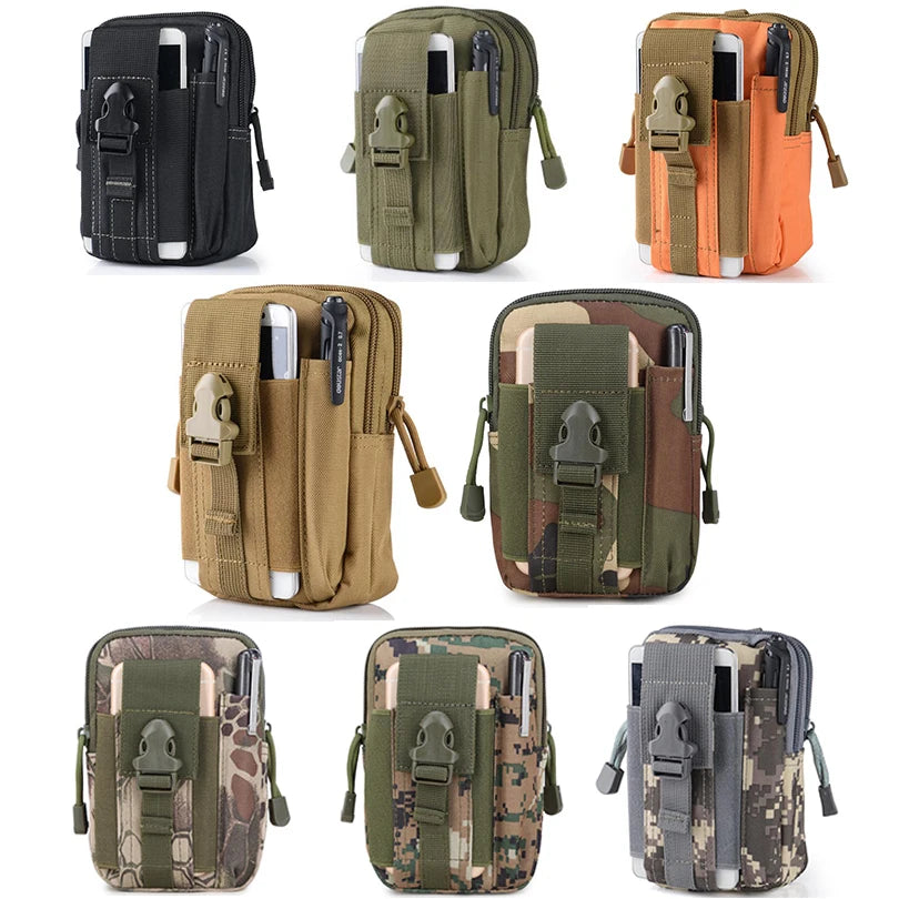 Waterproof Military Belt Waist Bag Mobile Phone Wallet Travel Pouch Waist Packs