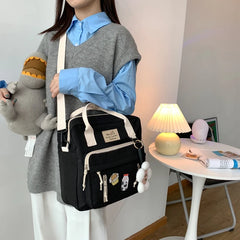 Portable School Backpack for Teenage Girls