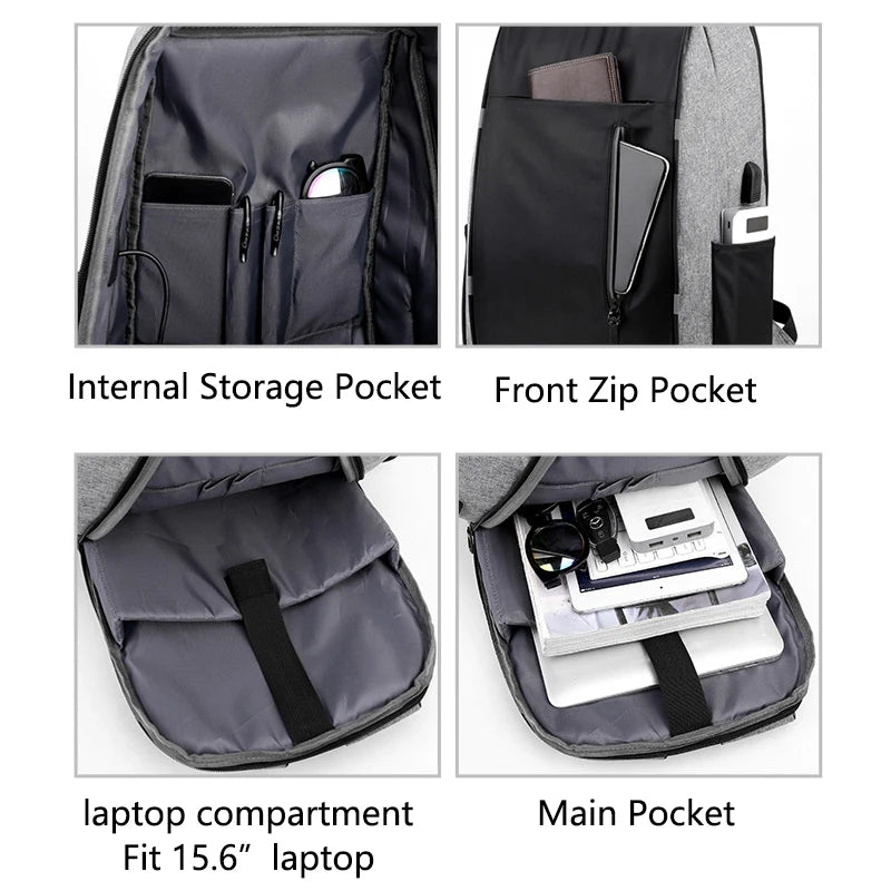 Men's Waterproof Shoulder Bag for School and Work