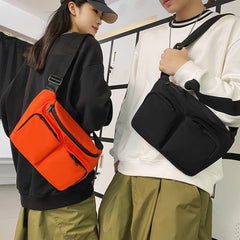 Multifunctional Crossbody Bag Waterproof Nylon Chest Bag Hip Phone Purse