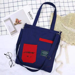 Canvas Shoulder Bag Large Capacity Handbags Women Tote Shopping Crossbody Bags