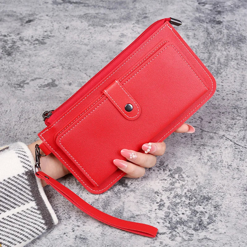 Multifunctional Women Wallet PU Leather Long Wallets Clutch Purse