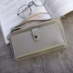 Women's Long Wallet PU Leather Clutch Student Purse