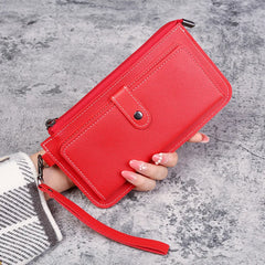 Multifunctional Women Wallet PU Leather Long Wallets Clutch Purse