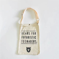 Foldable Double Human Heart Bag Canvas Backpacks