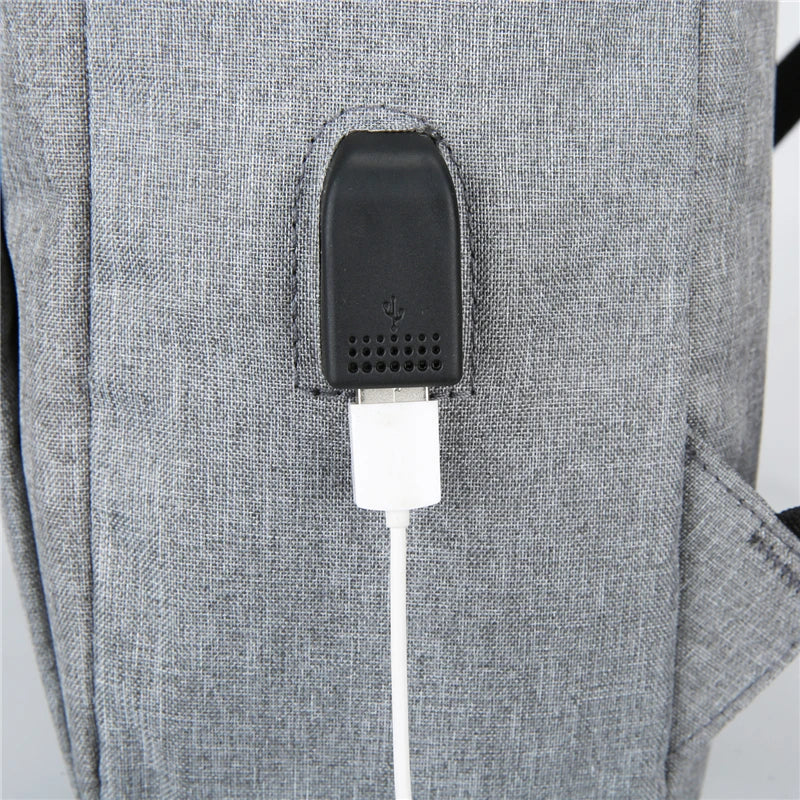 Waterproof Laptop Backpack USB Charging Rucksack for Men