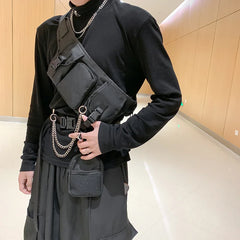 Outdoor Tactical Chest Waist Bag Hip Hop Motorcycle Phone Crossbody