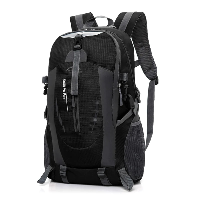 Waterproof Nylon Backpack USB 40L Climbing Hiking Fishing Unisex Mochila