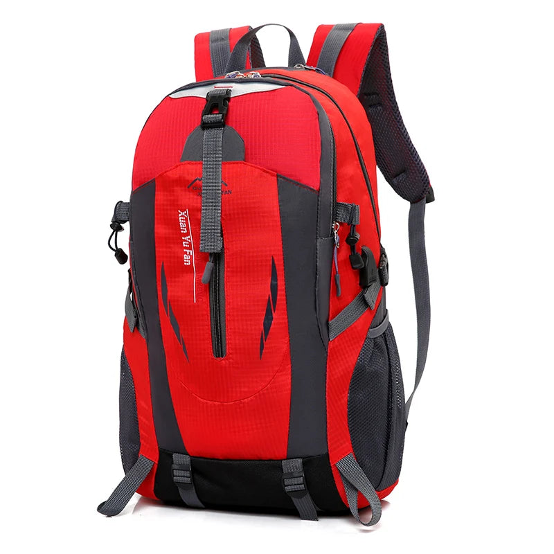 Waterproof Nylon Backpack USB 40L Climbing Hiking Fishing Unisex Mochila