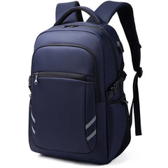 USB Charging Headphone Jack Men's Backpack Large Capacity Waterproof Schoolbag
