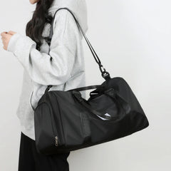 Weeks Travel Duffel Bag Waterproof Large Weekend Bag with Shoe Compartment
