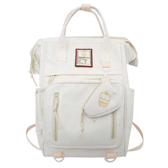 Women's Nylon Backpack Girls Laptop Handbag School Bag