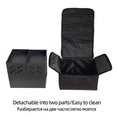Multilayer Clapboard Cosmetic Bag Case Beauty Salon Tattoos Nail Art Tool Bin
