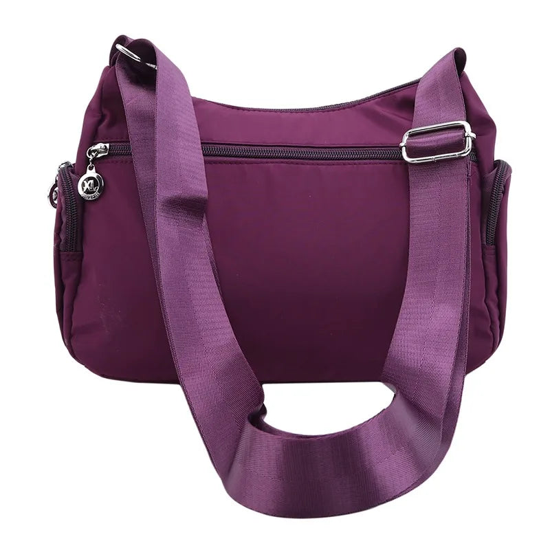 Women Crossbody Messenger Bag Waterproof Nylon Single Shoulder Pack