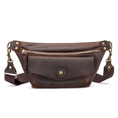 Leather Fanny Pack Hip Bum Waist Bag Multifunctional Shoulder Bag