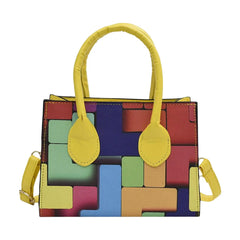 Adjustable Strap Shoulder Bag Colored Clutch Handbag