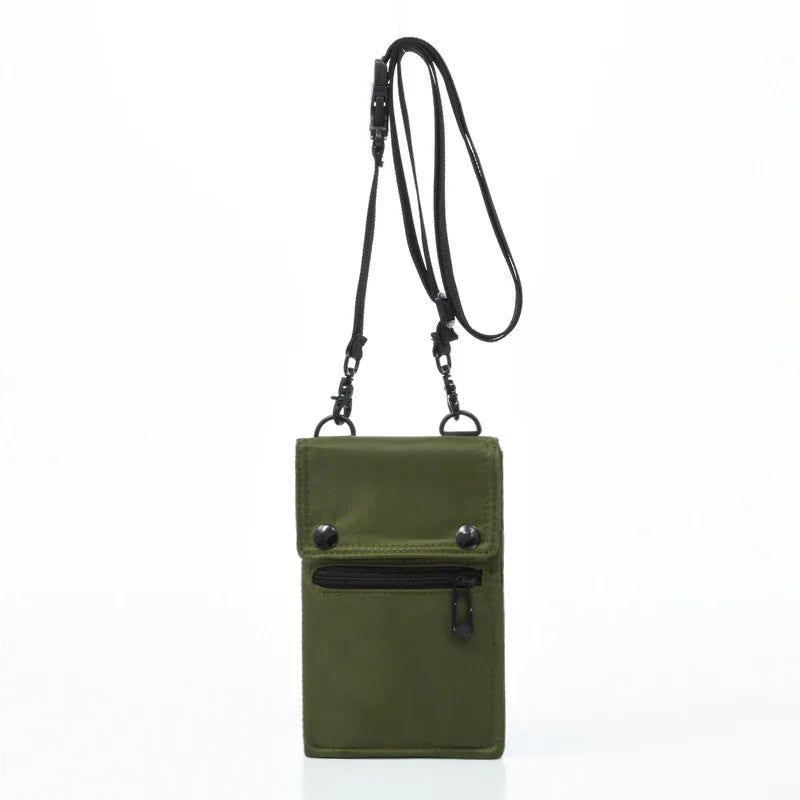 Small Backpack Shoulder Bag Men's Waterproof Nylon Travel Mobile Phone Bag