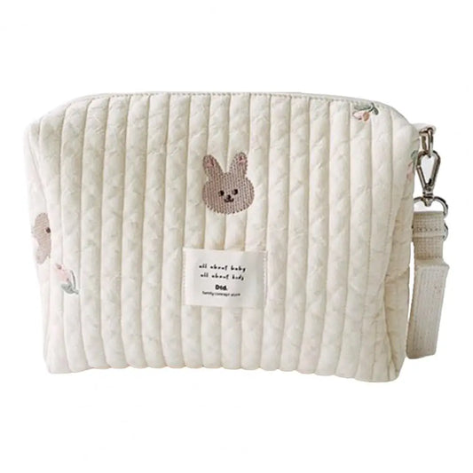 Rabbit Embroidery Stroller Handbag Diaper Bag