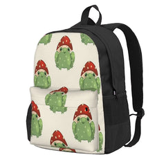 Mushroom Frog Backpacks Men's & Women's School Bag