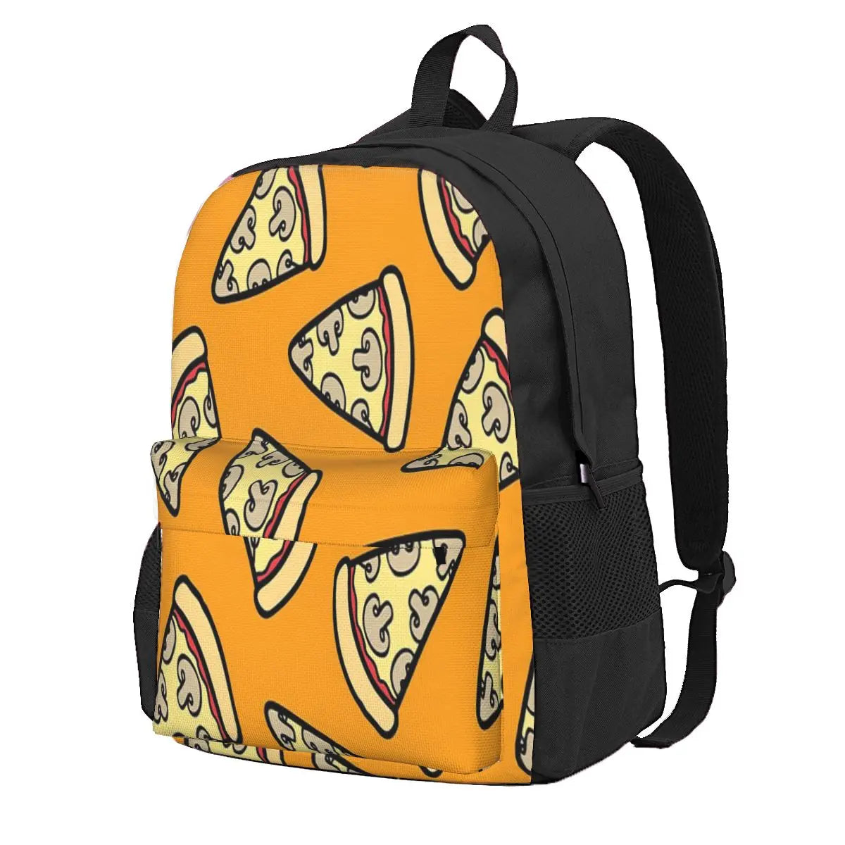 Mushroom Pizza Pattern Backpacks Men's Women's Bags