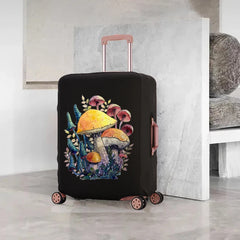 Mushroom Print Luggage Cover 18-32 Inch Washable Travel Protective Dust Cover