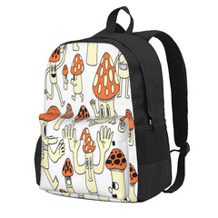 Mushrooms Print Backpack for Men and Women