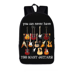 Music Note Backpack Daypack Guitar / Piano Daypack Women Men Rucksack