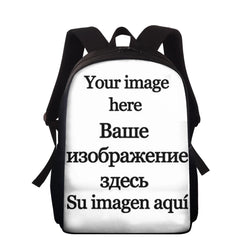 Music Note Schoolbag Piano Keyboard/Guitar Print Kids Book Bags 15inch