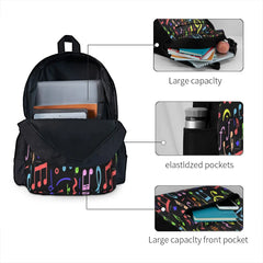 Music Note Pattern Backpacks Men's Backpacks Bags For Women Back Pack Kids