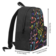 Music Note Pattern Backpacks Men's Backpacks Bags For Women Back Pack Kids
