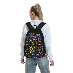 Music Note Pattern Backpacks Men's Backpacks Bags For Women Back Pack Kids