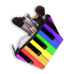 Music Notes Cosmetic Bag Makeup Bag Piano Guitar Storage Travel Case