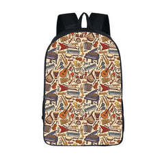 Musical Instrument Totes Bag Jazz Rock Women Backpack